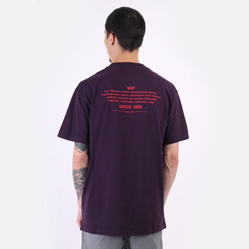 мужская фиолетовая футболка Carhartt WIP S/S Unite T-Shirt I029616-dark iris - цена, описание, фото 4